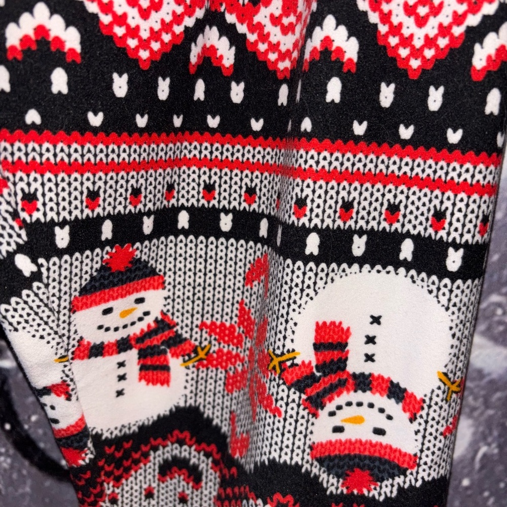Festive Snowman Leggings size m - Picture 3 of 3